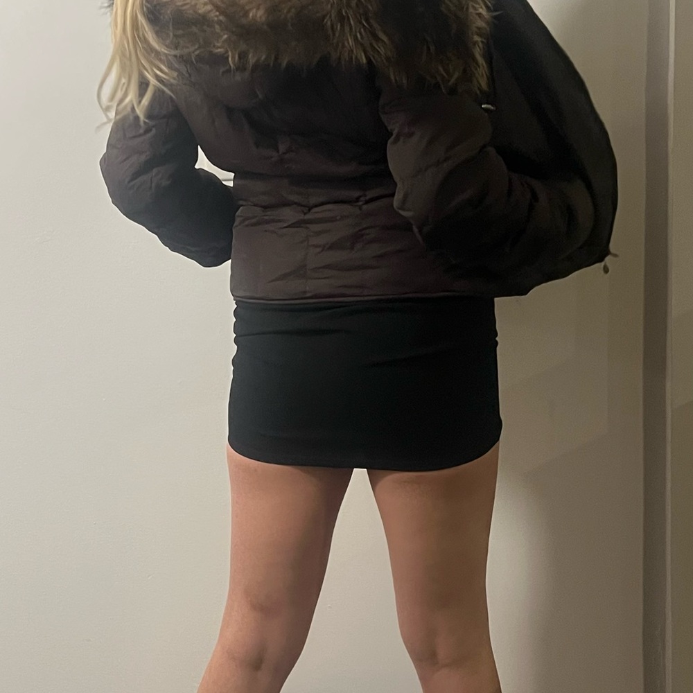 Abercrombie & Fitch Dark Brown Puffer Jacket - Picture 6 of 8